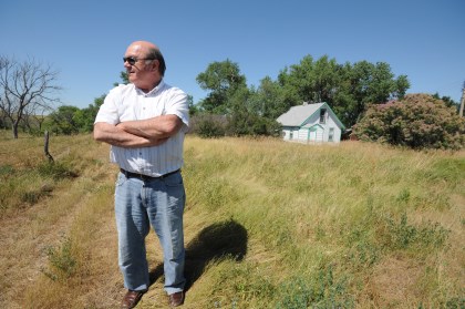 Terry Pechota at his Grandmother's home near Colome, SD